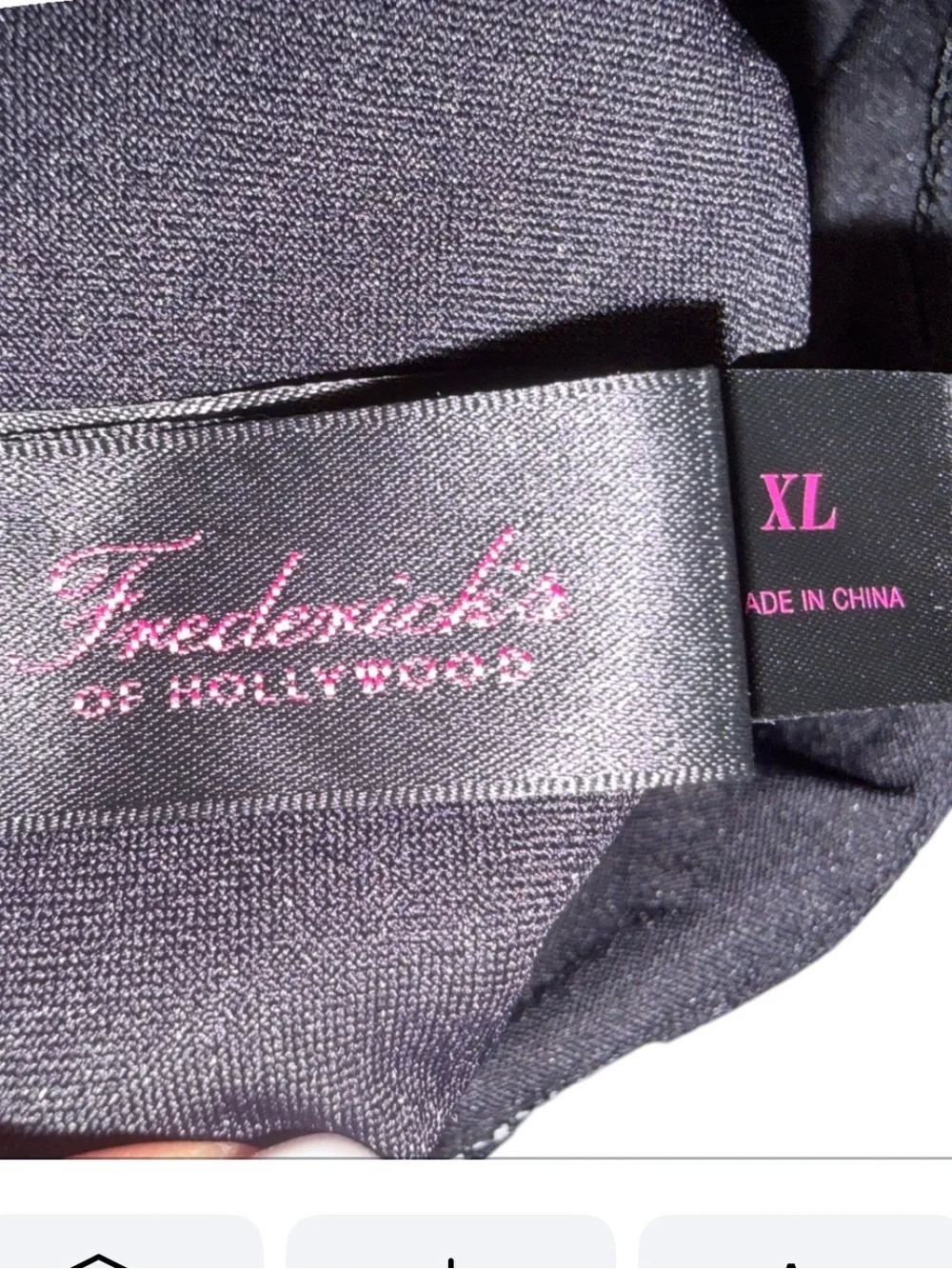 NWT Frederick’s of Hollywood Capri One Piece Swimsuit XL Black White Plunge